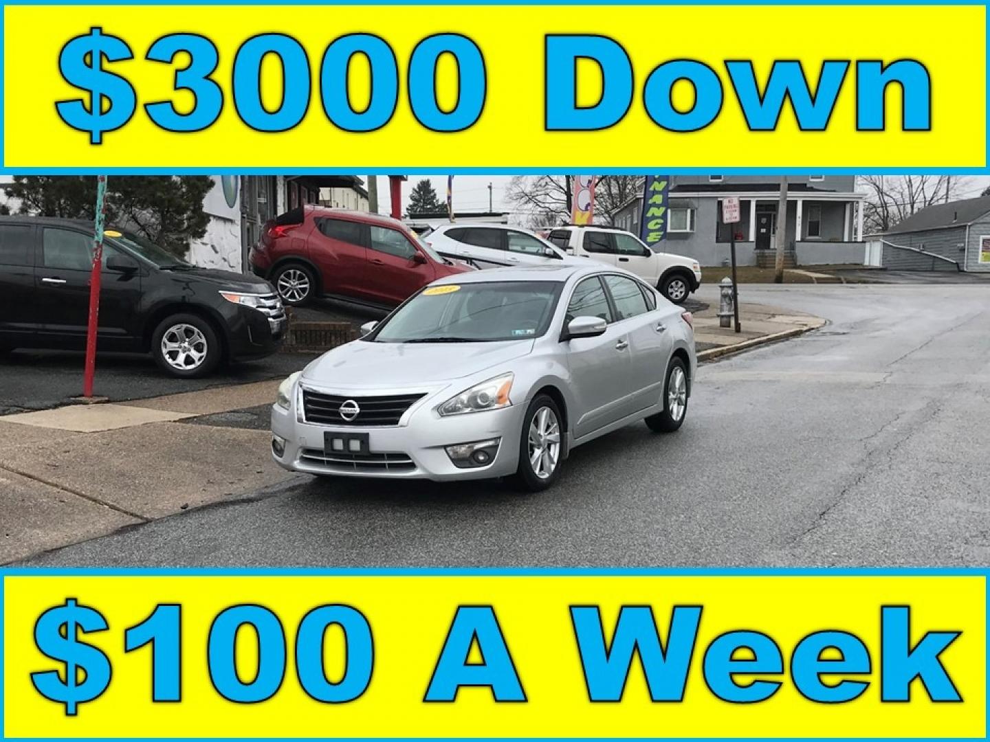 2013 Silver /Gray Nissan Altima SV (1N4AL3AP1DC) with an 2.4 V4 engine, Automatic transmission, located at 577 Chester Pike, Prospect Park, PA, 19076, (610) 237-1015, 39.886154, -75.302338 - Photo#0